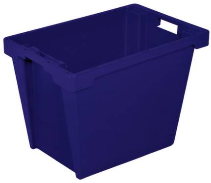 BRB Lagertechnik 1657995 Drehstapelbehälter lebensmittelgeeignet (L x B x H) 600 x 400 x 400mm Blau 1St.