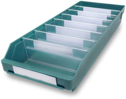 Stemo 358773 ESD Regalkasten lebensmittelgeeignet (B x H x T) 240 x 95 x 600mm Grün 15St.