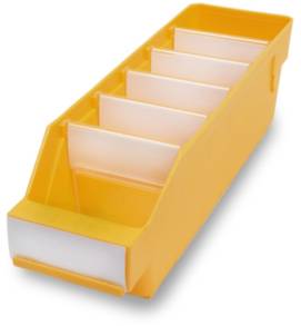 Stemo 689475 ESD Regalkasten lebensmittelgeeignet (B x H x T) 90 x 95 x 300mm Gelb 40St.