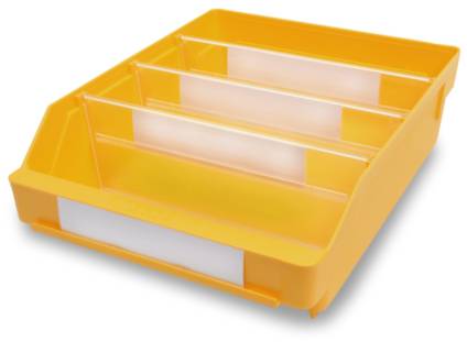 Stemo 689511 ESD Regalkasten lebensmittelgeeignet (B x H x T) 240 x 95 x 300mm Gelb 15St.