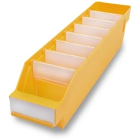 Stemo 689522 ESD Regalkasten lebensmittelgeeignet (B x H x T) 90 x 95 x 400mm Gelb 40St. Stemo 689522 ESD Regalkasten lebensmittelgeeignet (B x H x T) 90 x 95 x 400mm Gelb 40St.