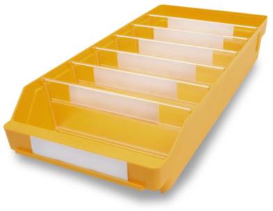 Stemo 689602 ESD Regalkasten lebensmittelgeeignet (B x H x T) 240 x 95 x 500mm Gelb 15St.