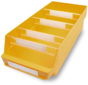 Stemo 689613 ESD Regalkasten lebensmittelgeeignet (B x H x T) 240 x 150 x 500mm Gelb 10St.