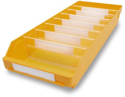Stemo 689635 ESD Regalkasten lebensmittelgeeignet (B x H x T) 240 x 95 x 600mm Gelb 15St.