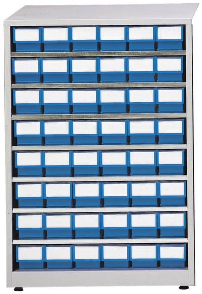 Treston 4840-6 ESD Lagermagazin (B x H x T) 605 x 870 x 410mm Lichtgrau, Blau 1St.
