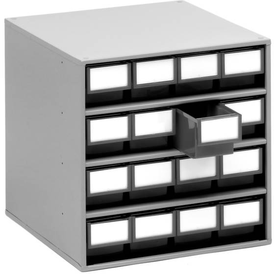 Treston 1640-3 Lagermagazin (B x H x T) 400 x 395 x 400mm Lichtgrau, Grau 1St.