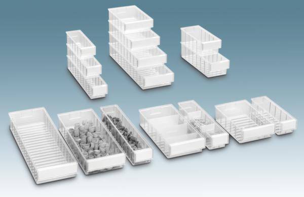 Treston 4015-1 Kleinteilebehälter (B x H x T) 132 x 100 x 400mm Transparent 20St.