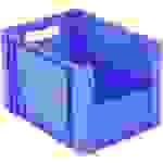 1658103 Sichtlagerkasten lebensmittelgeeignet (L x B x H) 400 x 300 x 270mm Blau 1St.