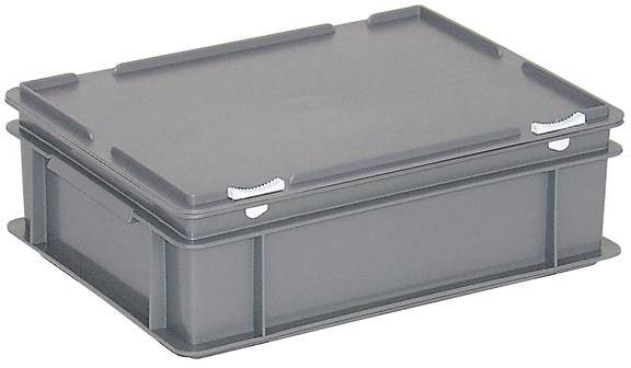 BRB Lagertechnik 1658108 Stapelbehälter lebensmittelgeeignet (L x B x H) 400 x 300 x 135mm Grau 1St.