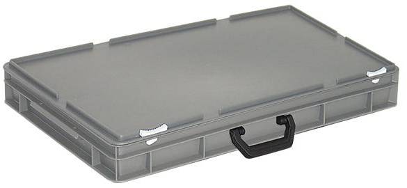 BRB Lagertechnik 1658109 Stapelbehälter lebensmittelgeeignet (L x B x H) 600 x 400 x 90mm Grau 1St.