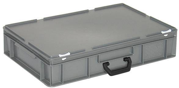 BRB Lagertechnik 1658110 Stapelbehälter lebensmittelgeeignet (L x B x H) 600 x 400 x 135mm Grau 1St.