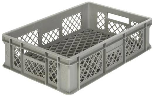 Alpha Paletten & Boxen 1658111 Stapelbehälter lebensmittelgeeignet (L x B x H) 600 x 400 x 154mm Grau 1St.