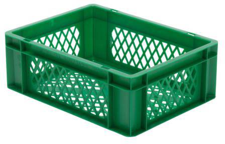 LA-KA-PE 204010 Stapelbehälter lebensmittelgeeignet (L x B x H) 400 x 300 x 145mm Grün 4St.