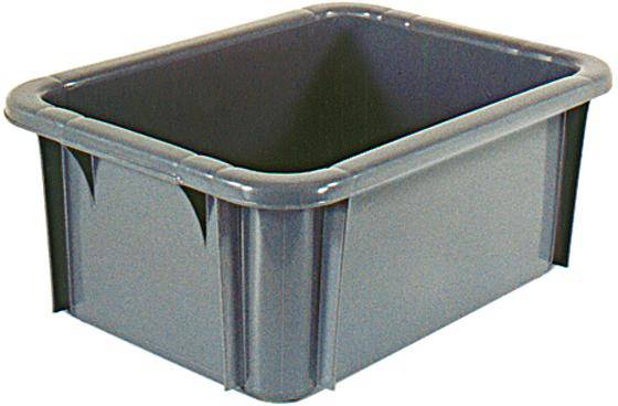 BRB Lagertechnik 1658120 Stapelbehälter lebensmittelgeeignet (L x B x H) 400 x 300 x 165mm Grau 1St.