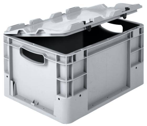 Alpha Paletten & Boxen 1658140 Stapelbehälter lebensmittelgeeignet (L x B x H) 400 x 300 x 220mm Grau 1St.