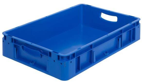 Alpha Paletten & Boxen 1658142 Stapelbehälter lebensmittelgeeignet (L x B x H) 600 x 400 x 120mm Blau 1St.