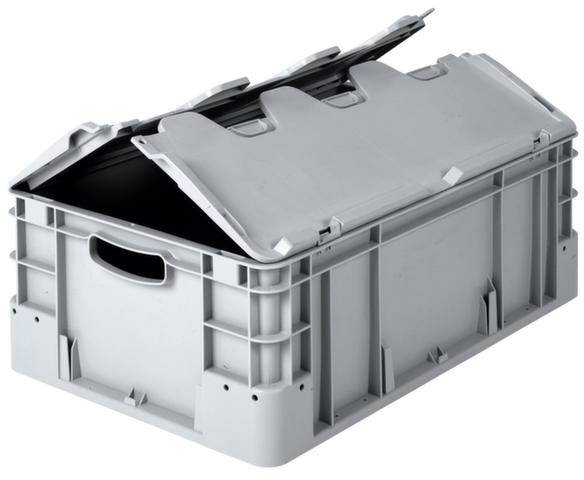 Alpha Paletten & Boxen 1658143 Stapelbehälter lebensmittelgeeignet (L x B x H) 600 x 400 x 220mm Grau 1St.