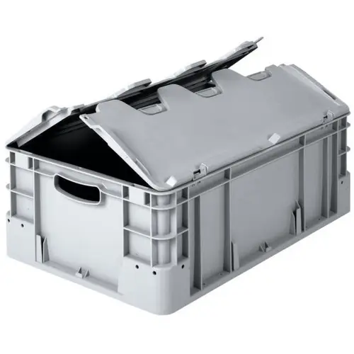 Alpha Paletten & Boxen 1658143 Stapelbehälter lebensmittelgeeignet (L x B x H) 600 x 400 x 220mm Grau 1St. Alpha Paletten & Boxen 1658143 Stapelbehälter lebensmittelgeeignet (L x B x H) 600 x 400 x 220mm Grau 1St.