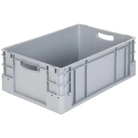 Alpha Paletten & Boxen 1658143 Stapelbehälter lebensmittelgeeignet (L x B x H) 600 x 400 x 220mm Grau 1St. Alpha Paletten & Boxen 1658143 Stapelbehälter lebensmittelgeeignet (L x B x H) 600 x 400 x 220mm Grau 1St.