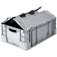 Alpha Paletten & Boxen 1658146 Stapelbehälter lebensmittelgeeignet (L x B x H) 600 x 400 x 420mm Grau 1St. Alpha Paletten & Boxen 1658146 Stapelbehälter lebensmittelgeeignet (L x B x H) 600 x 400 x 420mm Grau 1St.