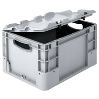 Alpha Paletten & Boxen 1658146 Stapelbehälter lebensmittelgeeignet (L x B x H) 600 x 400 x 420mm Grau 1St. Alpha Paletten & Boxen 1658146 Stapelbehälter lebensmittelgeeignet (L x B x H) 600 x 400 x 420mm Grau 1St.