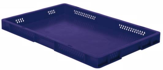 LA-KA-PE 531661 Stapelbehälter lebensmittelgeeignet (L x B x H) 600 x 400 x 50mm Blau 2St.