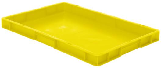 LA-KA-PE 531676 Stapelbehälter lebensmittelgeeignet (L x B x H) 600 x 400 x 50mm Gelb 2St.