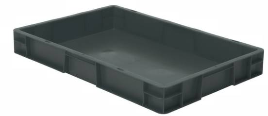 LA-KA-PE 531682 Stapelbehälter lebensmittelgeeignet (L x B x H) 600 x 400 x 75mm Grau 2St.