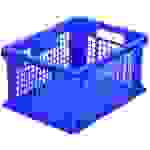 1658163 Stapelbehälter Classic lebensmittelgeeignet (L x B x H) 400 x 300 x 215mm Blau 1St.
