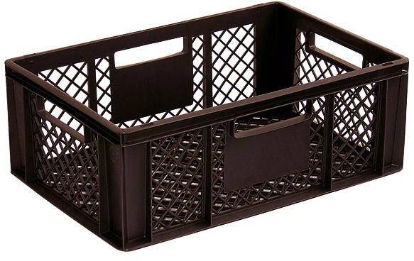 BRB Lagertechnik 1658171 Stapelbehälter Basic lebensmittelgeeignet (L x B x H) 600 x 400 x 220mm Braun 1St.