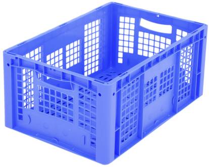 BITO Lagertechnik 1658181 Stapelbehälter Ergonomic lebensmittelgeeignet (L x B x H) 600 x 400 x 270mm Blau 1St.