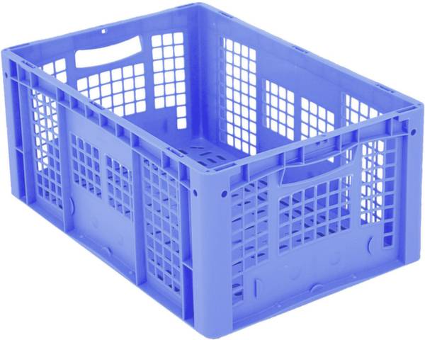 BITO Lagertechnik 1658181 Stapelbehälter Ergonomic lebensmittelgeeignet (L x B x H) 600 x 400 x 270mm Blau 1St.