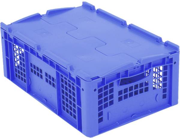 BITO Lagertechnik 1658183 Stapelbehälter lebensmittelgeeignet (L x B x H) 600 x 400 x 220mm Blau 1St.