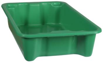 Plastipol Scheu 1658186 Stapelbehälter lebensmittelgeeignet (L x B x H) 590 x 380 x 135mm Grün 1St.