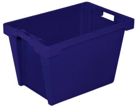 BRB Lagertechnik 1658192 Drehstapelbehälter lebensmittelgeeignet (L x B x H) 600 x 400 x 350mm Blau 1St.