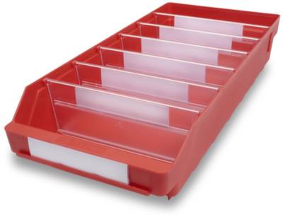 Stemo 443828 ESD Regalkasten lebensmittelgeeignet (B x H x T) 240 x 95 x 500mm Rot 15St.