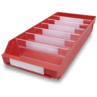 Stemo 443828 ESD Regalkasten lebensmittelgeeignet (B x H x T) 240 x 95 x 500mm Rot 15St. Stemo 443828 ESD Regalkasten lebensmittelgeeignet (B x H x T) 240 x 95 x 500mm Rot 15St.