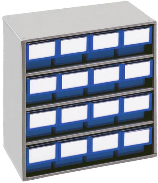 Treston 1630-6 Lagermagazin (B x H x T) 400 x 395 x 300mm Lichtgrau, Blau 1St.