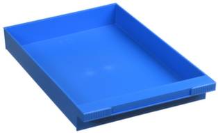 Plastipol Scheu 1658226 Schublade für Schubladensystem (B x H x T) 242 x 51 x 345mm Blau 1St.