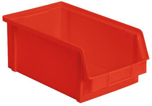 BRB Lagertechnik 974187 Sichtlagerkasten lebensmittelgeeignet (B x H x T) 200 x 145 x 350mm Rot 12St.