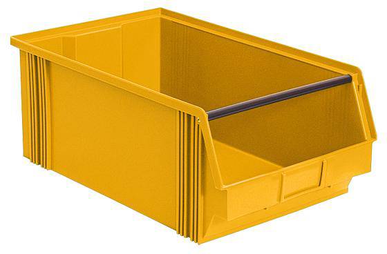 BRB Lagertechnik 974358 Sichtlagerkasten lebensmittelgeeignet (B x H x T) 300 x 200 x 510mm Gelb 6St.