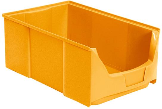 BRB Lagertechnik 977447 Sichtlagerkasten lebensmittelgeeignet (B x H x T) 300 x 200 x 510mm Gelb 6St.