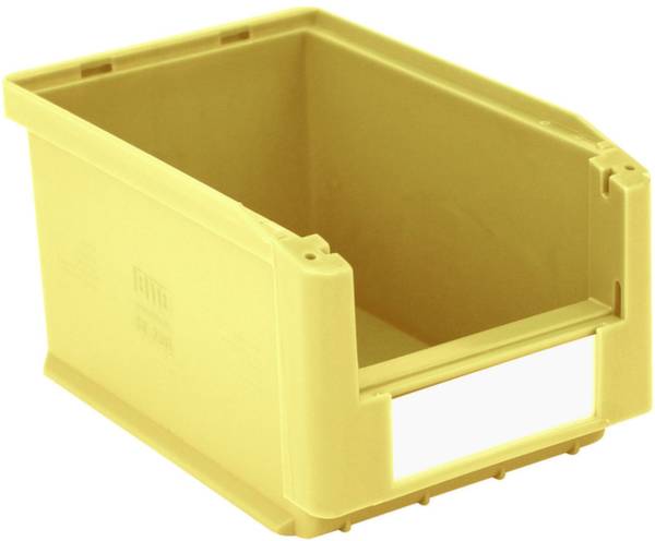 BITO Lagertechnik 383963 Sichtlagerkasten lebensmittelgeeignet (B x H x T) 150 x 125 x 230mm Gelb 20St.