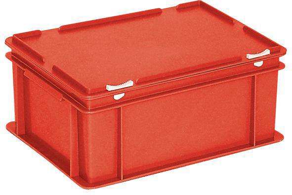 BRB Lagertechnik 1658287 Stapelbehälter lebensmittelgeeignet (L x B x H) 400 x 300 x 185mm Rot 1St.