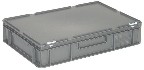 BRB Lagertechnik 1658295 Stapelbehälter lebensmittelgeeignet (L x B x H) 600 x 400 x 135mm Grau 1St.