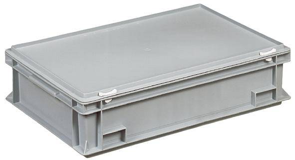 BRB Lagertechnik 1658297 Stapelbehälter lebensmittelgeeignet (L x B x H) 600 x 400 x 165mm Grau 1St.