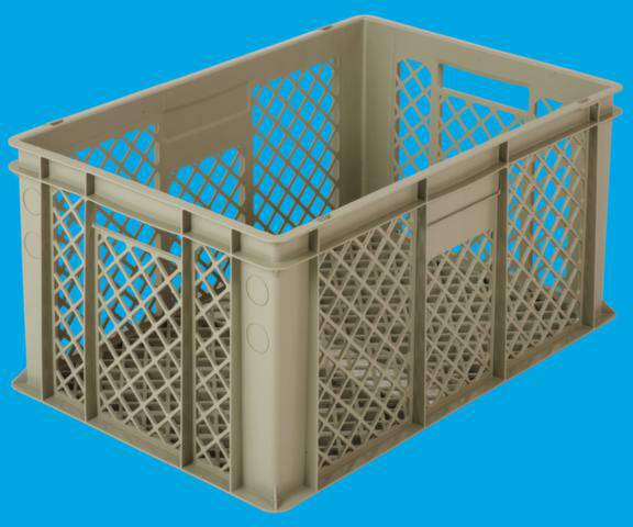 Alpha Paletten & Boxen 1658301 Stapelbehälter lebensmittelgeeignet (L x B x H) 600 x 400 x 290mm Grau 1St.