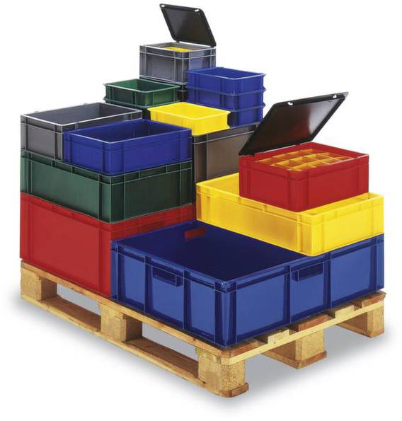 TK 300/75-0 Stapelbehälter Favorit lebensmittelgeeignet (L x B x H) 300 x 200 x 75mm Blau 8St.