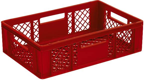 BRB Lagertechnik 1658326 Stapelbehälter Basic lebensmittelgeeignet (L x B x H) 600 x 400 x 170mm Rot 1St.