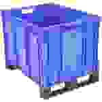 1658332 Stapelbehälter lebensmittelgeeignet (L x B x H) 800 x 600 x 620mm Blau 1St.